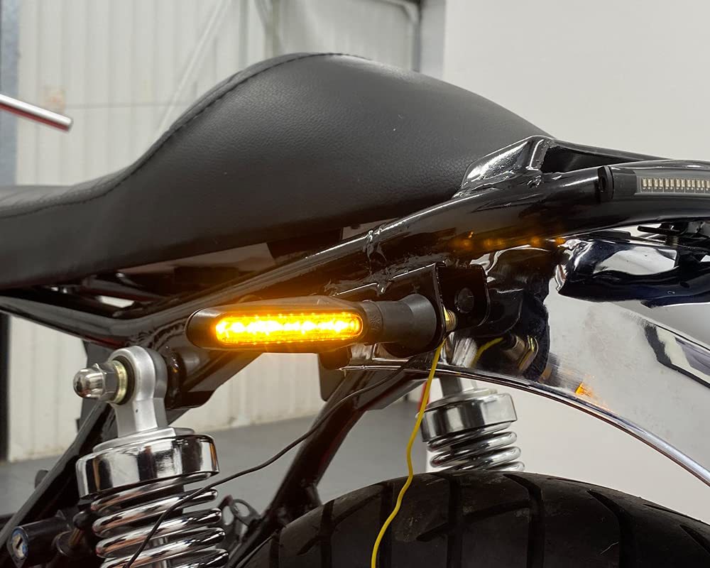 Slim Line kierunkowskazy motocyklowe LED z pojedynczym rzędem LED - para