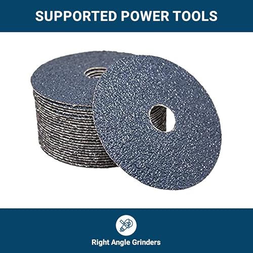 Benchmark Abrasives BM-RD45Z120_Q25 4 1/2 Inch Sanding Discs Zirconia Resin Fiber Grinding Disc thumb #5