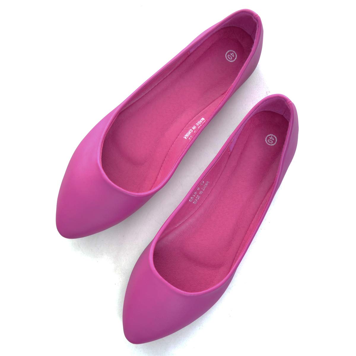 Hee grandFlats for Women Dressy Pointy Toe Ballet Flats Lightweight Foldable Slip on Loafers Soft Leather Comfortable Work Flats