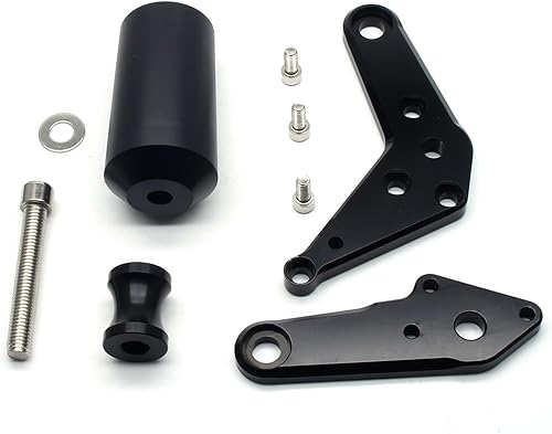 Miniatura 6 de MZS Deslizadores de marco de motocicleta, protector de choque, kits de protección contra caídas, accesorios sin cortes, aluminio negro, compatible