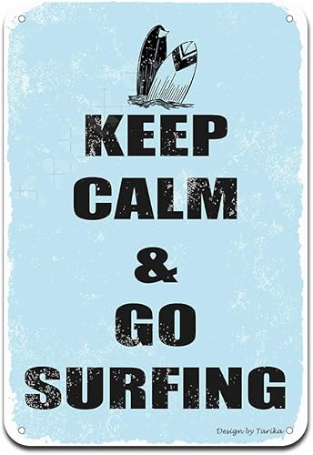 Póster de hierro con texto en inglés «Keep Calm and Go», letrero de hojalata vintage, decoración de pared para cafetería, bar, pub, hogar, cerveza,