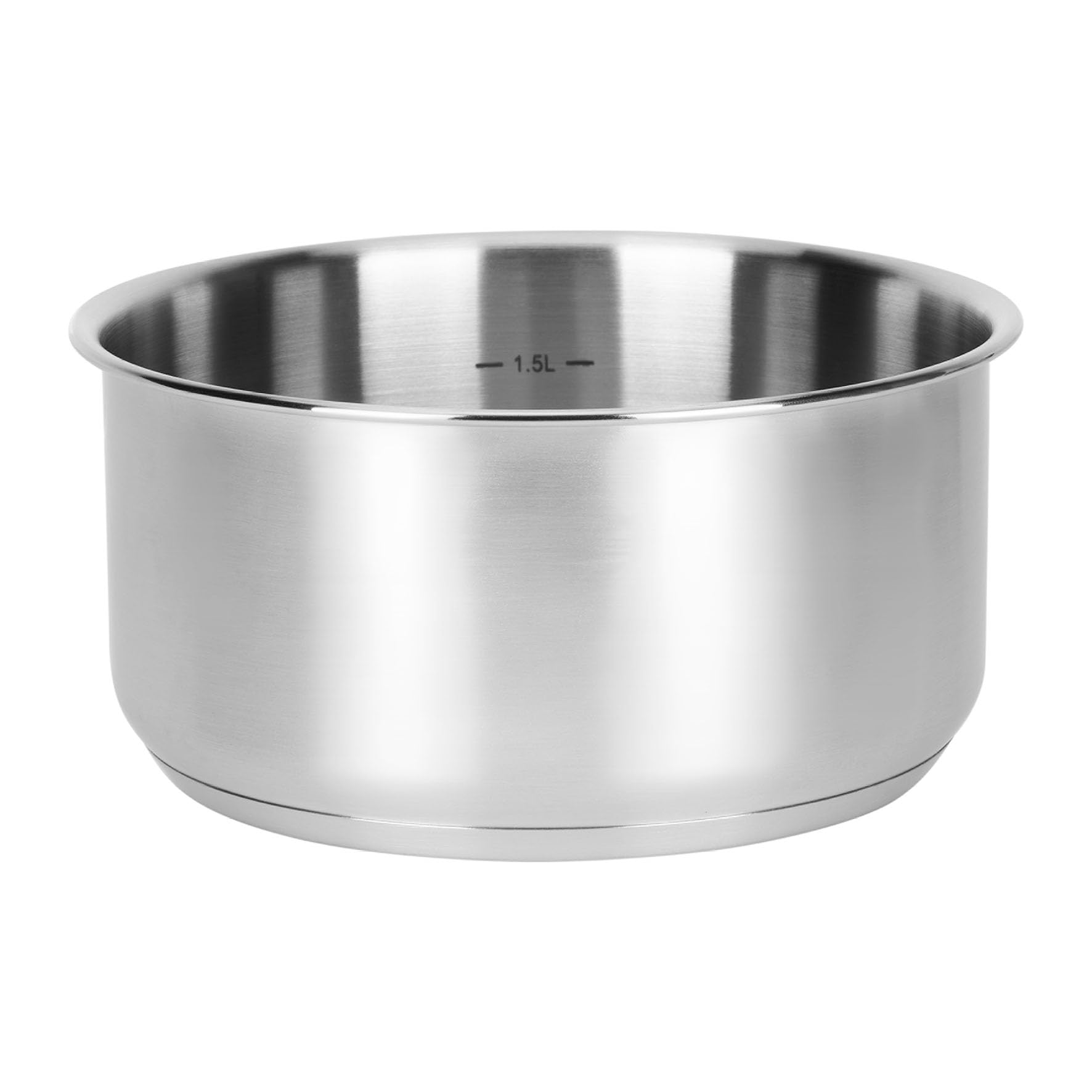 Sitram 716744 - Batteria da cucina in acciaio inox, 5 pezzi: 1 manico rimovibile, 1 casseruola Ø18 cm, 1 padella Ø28 cm, 1 padella Ø24 cm, 1 coperchio in vetro, rivestimento antiaderente in ceramica