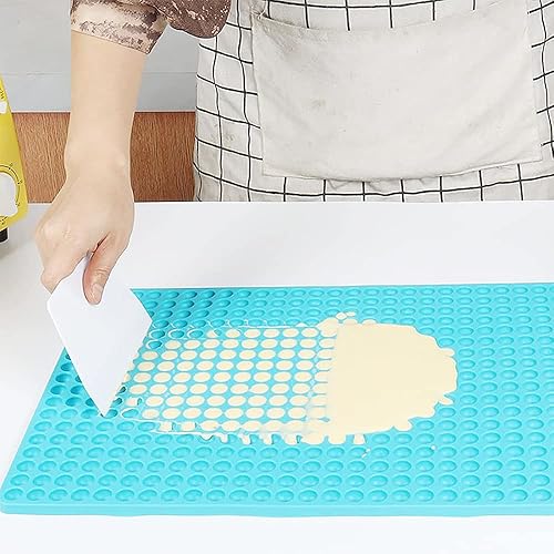 Miniatura 5 de Gesuche Molde de silicona redondo de 468 cavidades, molde de gotas de chocolate, tapete para hornear, sartén de golosinas para perros, moldes de