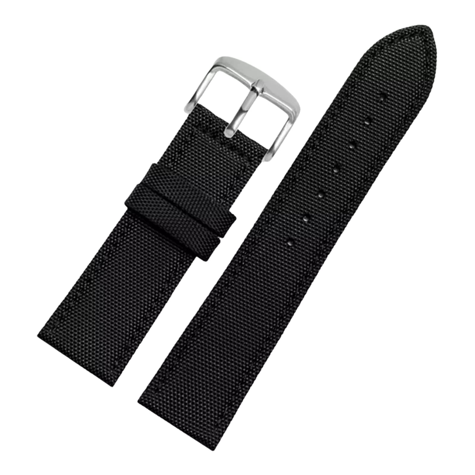 Skórzany pasek do zegarka, nylonowy pasek do zegarka 18-24 mm z łączeniem prawdziwej skóry, wodoodporny, pochłaniający pot, pasek zastępczy do kwarcowej tarczy, 19mm, Agar