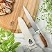 Bloomhouse 8-Inch Slicing Knife – German Stainless Steel Carving Blade with Forged Italian Olive Wood Handle, Full Tang Knife for Meat, Roasts & BBQ