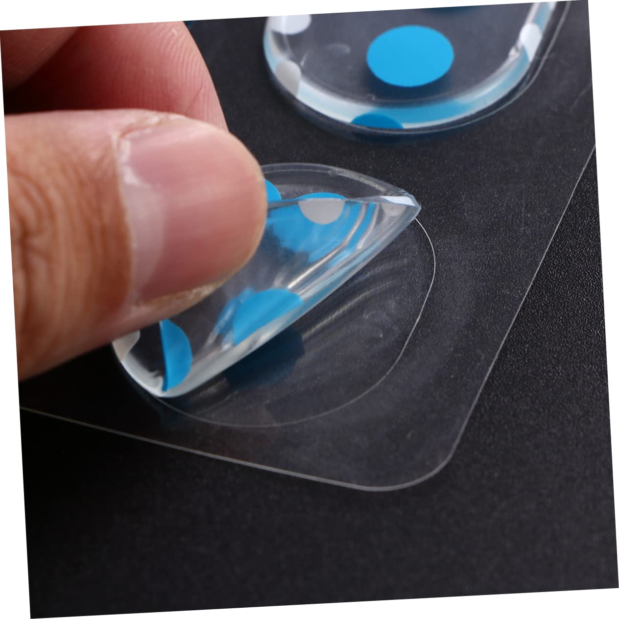 Holibanna 6Pcs Silicone Self Adhesive Drum Snare Mute Mat Gel Pads for Noise Control Drum Dampening for Practice and Performance