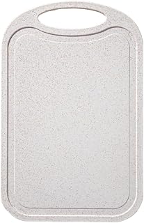 Plastic Cutting Board for Kitchen, 12.8x8.3 Inch Cutting Boards, Upgrade Double Sided Food-Grade Chopping Board for Meat Cheese Vegetable (Beige)