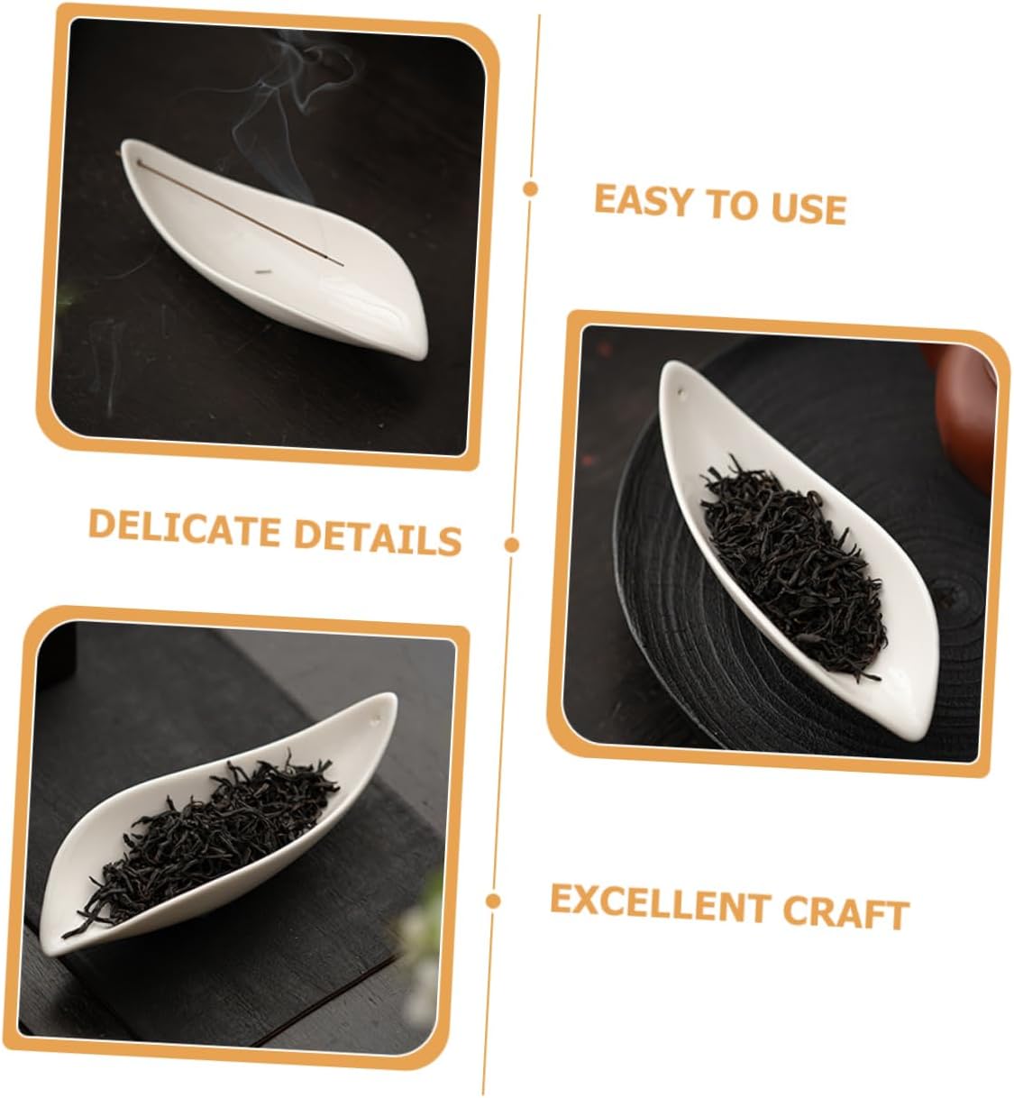 Loose Leaf Tea Spoon Ceramic Teaspoon Essential Tool for Delicate and Reusable