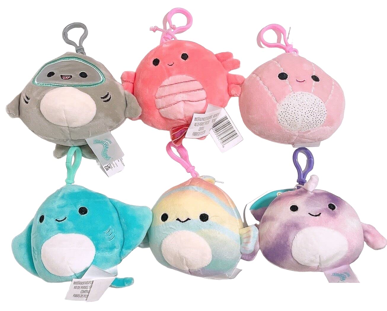 Squishmallow Kellytoy Peluche Kiki Il Canguro Clip On Portachiavi - Foto 3
