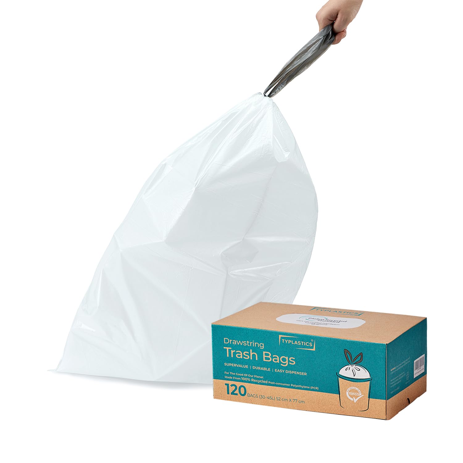 Sacs poubelle 30 à 45 L TYPLASTICS pour éviter les ruptures et les fuites