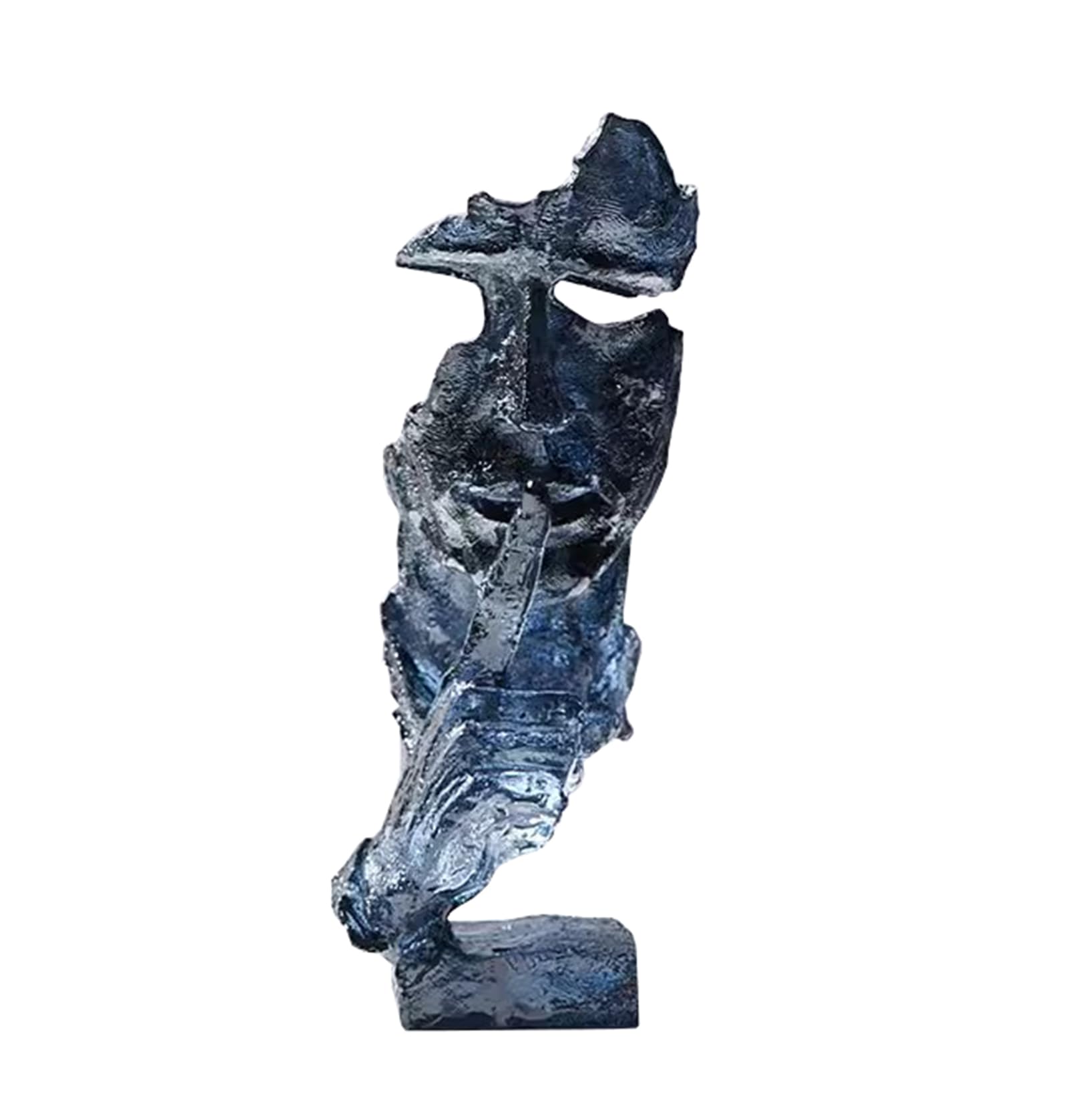 Amazon.co.jp: サイレントマン抽象的な顔像、透明樹脂クラフト