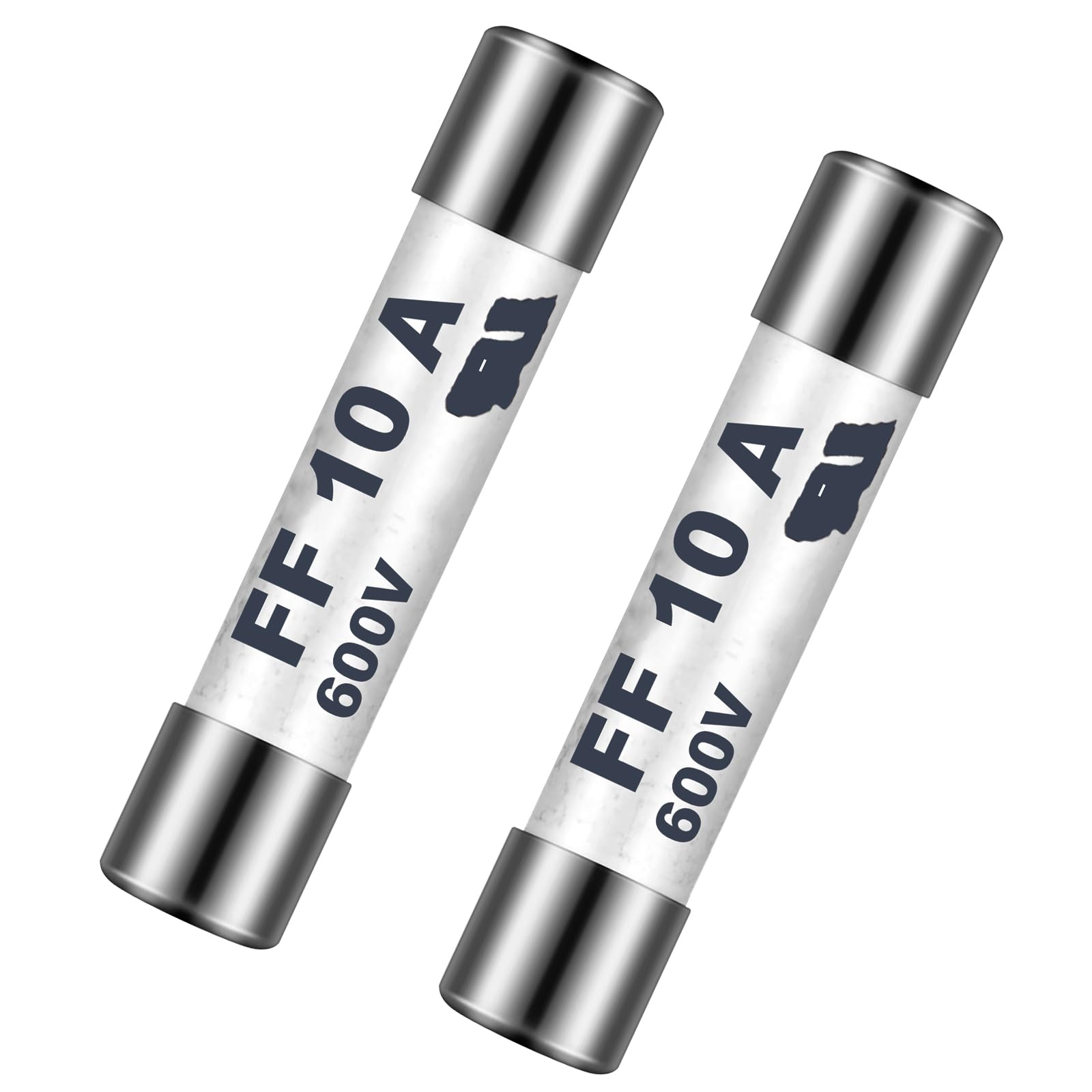 Rvanv 2PCS Fuses 6.3 x 32mm 10A 600V DC Digital Multi Meter Fuse Compatible,Multimeter Fuse with Klein MM300 and MM400 Meters. Also Compatible with a Variety of Other Digital Multi Meter (DMM) fuses