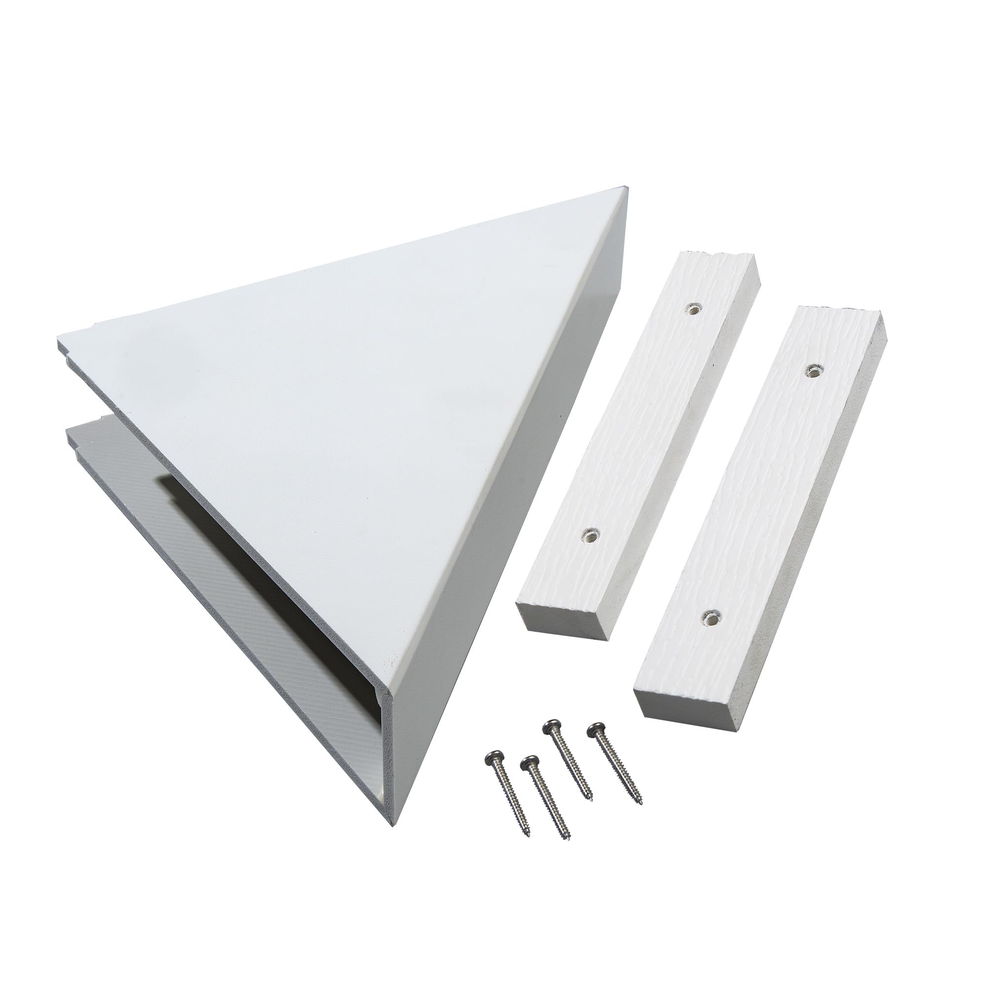 Palisade Vinyl Waterproof Corner Shower Shelf in Dusty Pearl