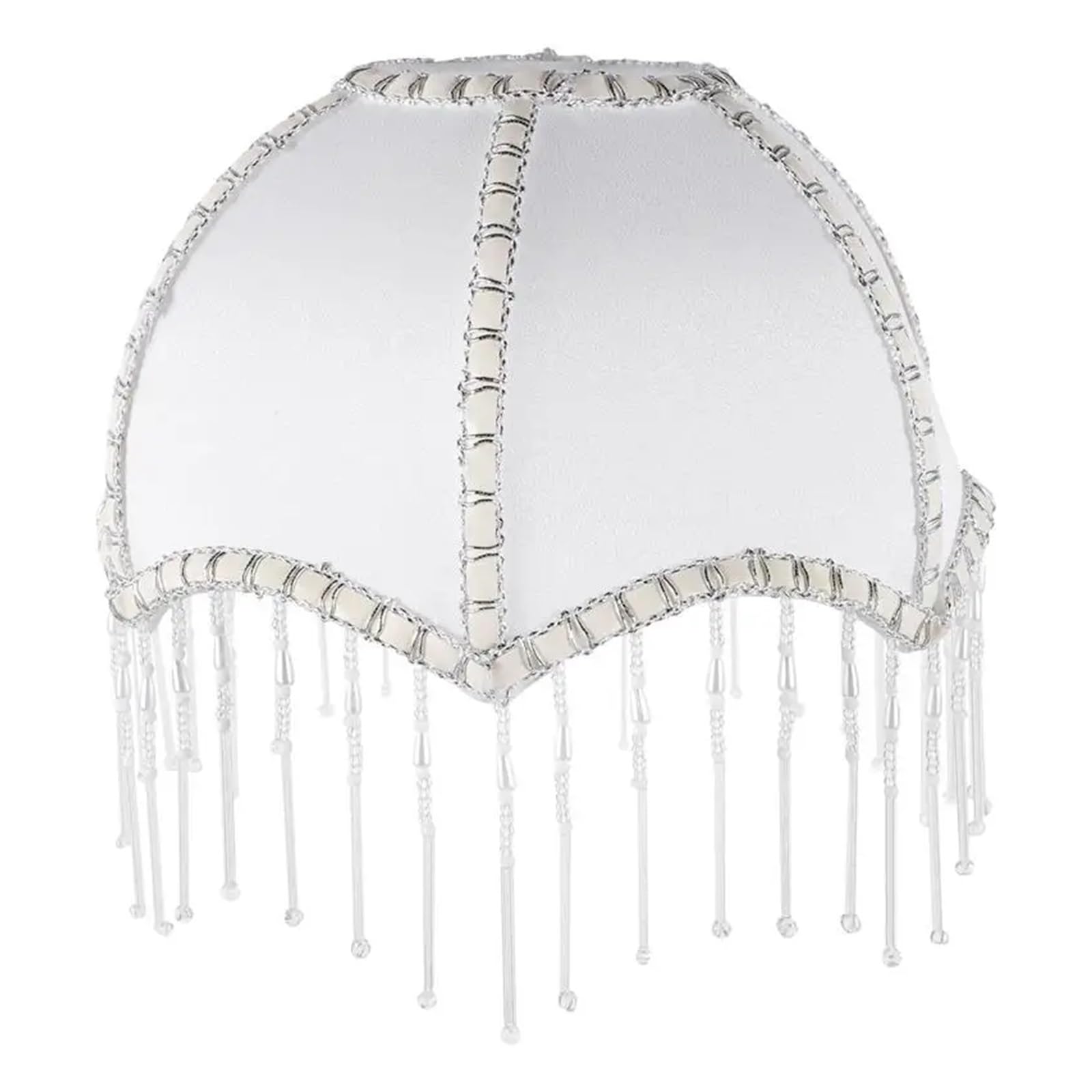 HKYBCF Lamp Shade Umbrella Shaped Lampshade Light Cover Vintage Shade Household Lamp for Bedroom(White)