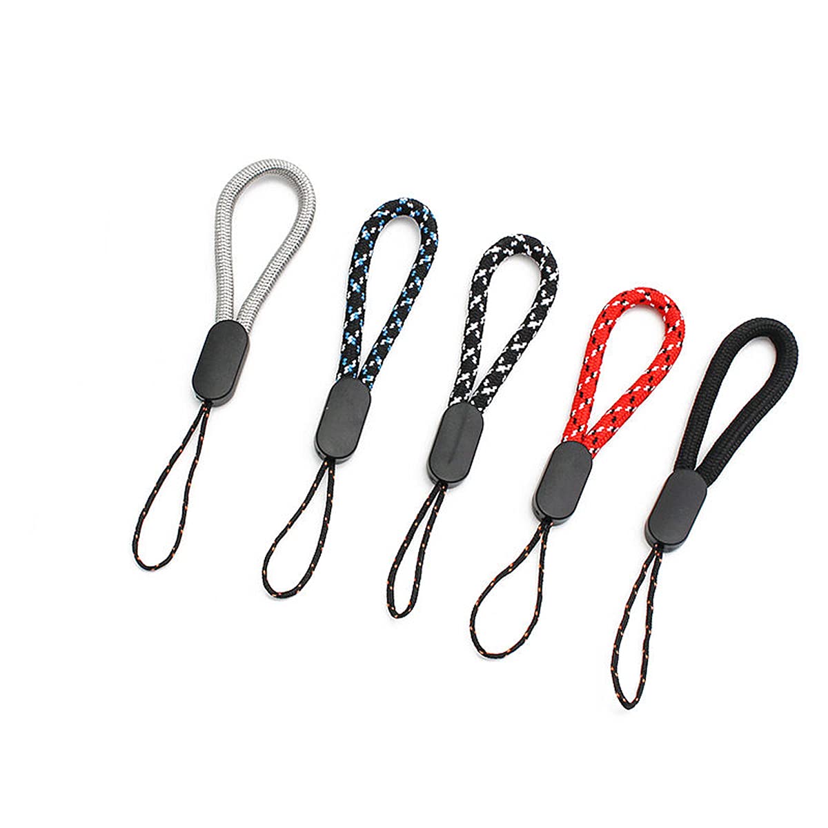 Claiol Lanyard Finger Strap, 5 Pack Finger Strap for Cellphone, Cameras, Keys, USB Flash Drives.