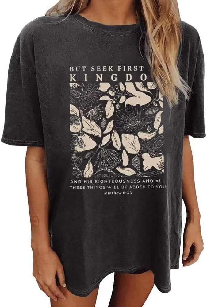 Wildflowers Shirt for Women Oversized Vintage Floral...