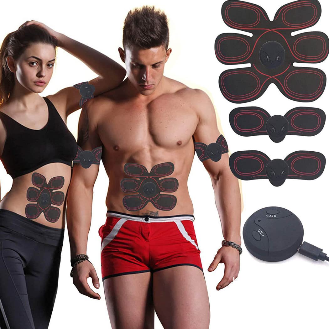 XININ 8 modalità EMS Muscle Stimolatore Muscolo ABS Trainer Cintura Addominale USB Ricaricabile Home Gym Muscles Toner Electrostimulator