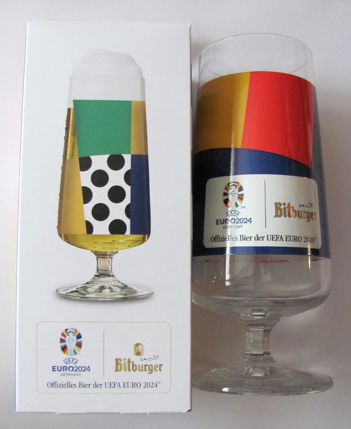 Verre à Bière 0,30L Bitburger - Logo Euro 2024 Et équipe D'Allemagne - Collector