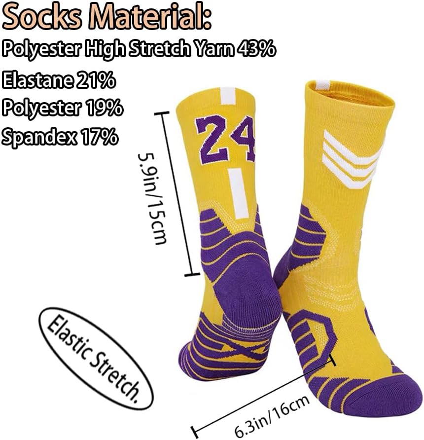 Kids Youth Basketball Jerseys+Shorts+Socks for Boys Girls Basketball Jerseys Uniform Set 3Pcs Holiday Gift