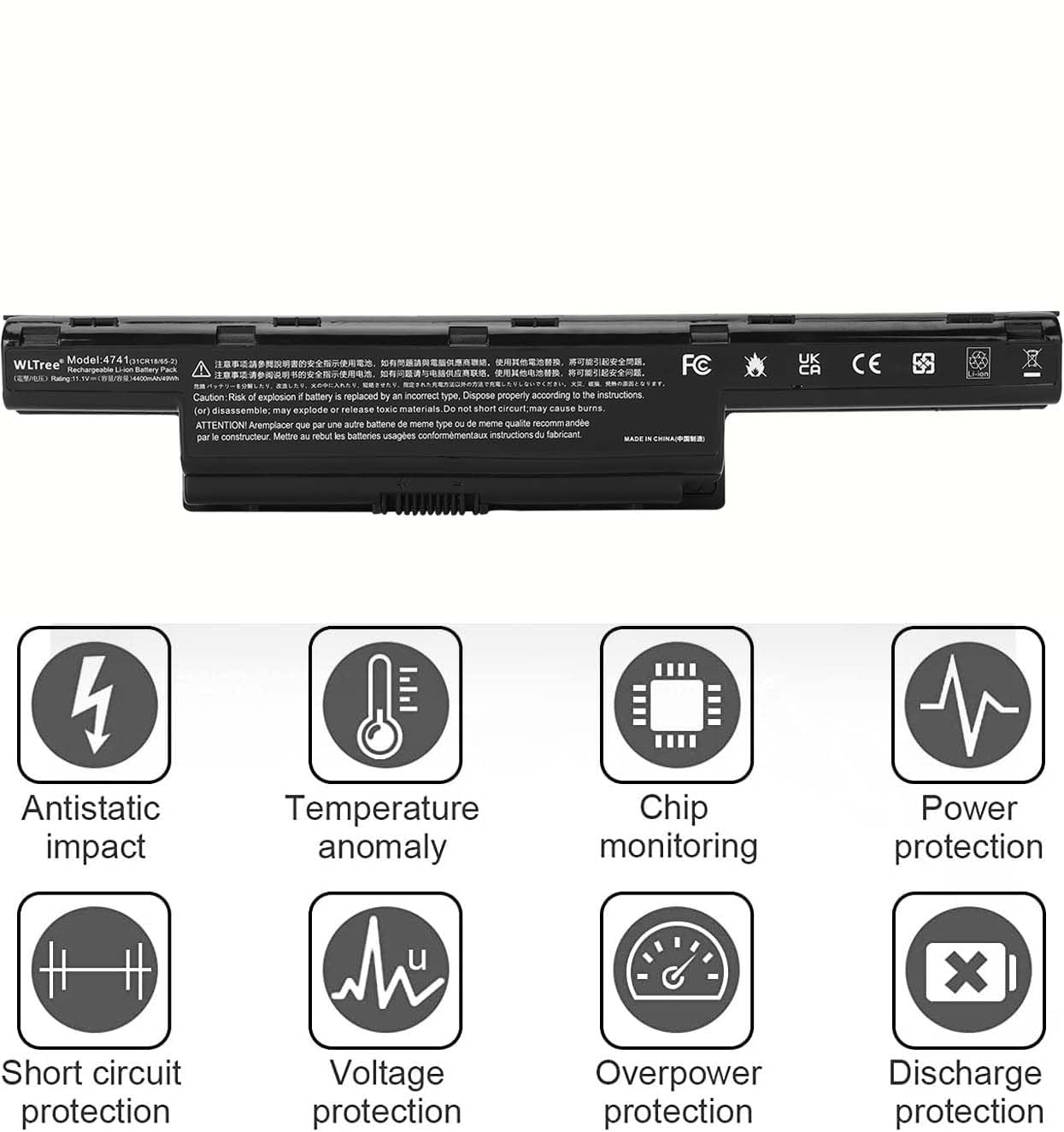 Batteria AS10D31 AS10D3E AS10D41 AS10D51 AS10D61 AS10D71 AS10D73 AS10D75 AS10D81 per Portatile Acer Aspire E1-531 E1-571 V3-771G V3-772G 5742G 7741G 5750 5551 4741 5741 5742 5749 5750G 5755G