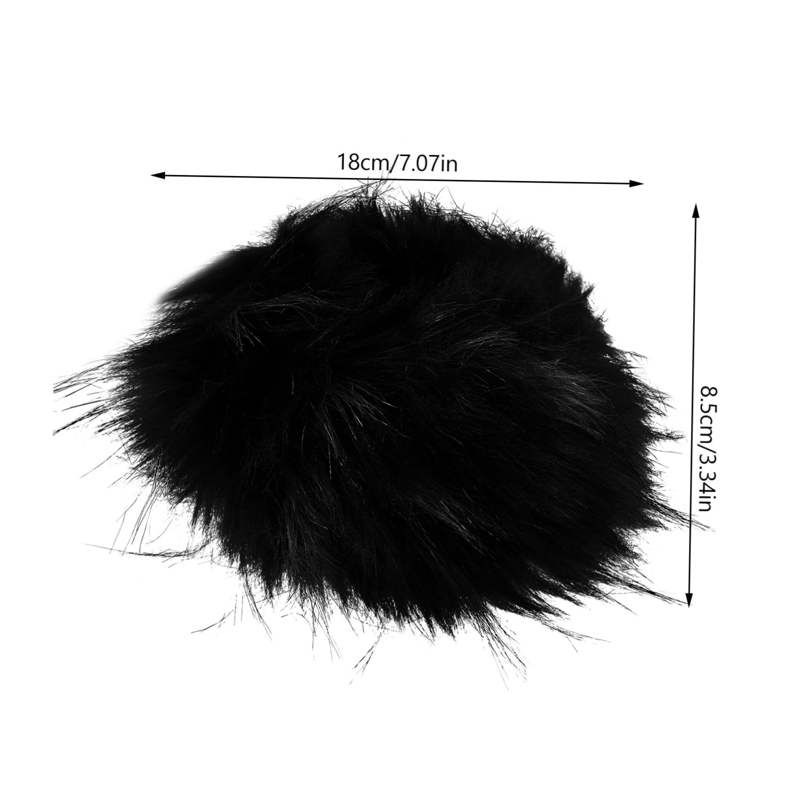 Homoyoyo Unique Fashion Accessory 1 Pair Fluffy Winter Wrist Cuffs for Women Warm and Stylish