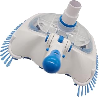 GANAZONO Cabeça De Vácuo De Piscina De Luxo/Cabeça De Vácuo De Piscina/Para Natação Enterrada E Acima Do (Branco)