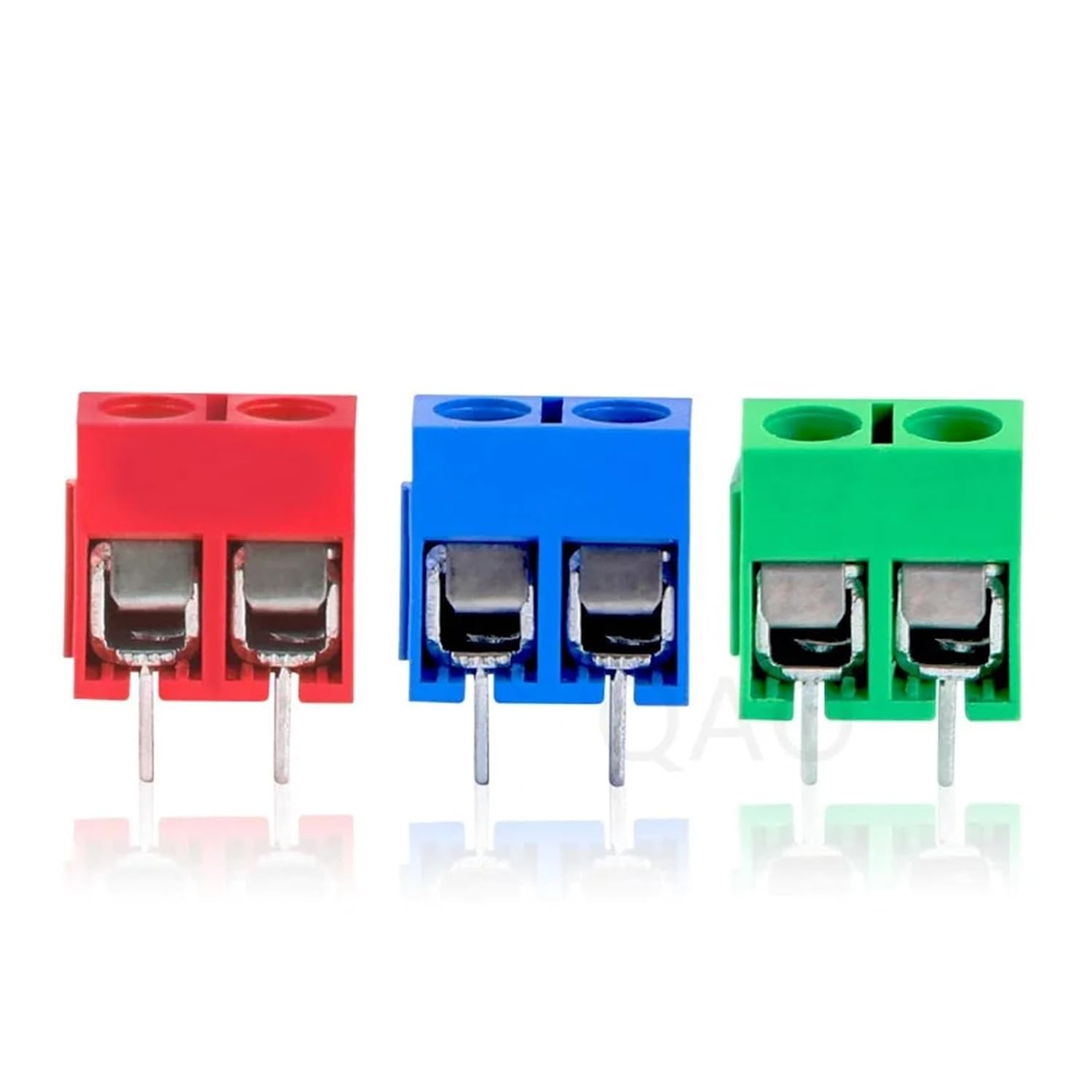 10/20/50Pcs KF301-5.0-2P KF301-3P KF301-4P Pitch 5.0mm Straight Pin 2P 3P 4P Screw Terminal Block Connector Blue Green