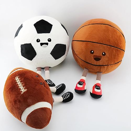 Miniatura 4 de Almohada deportiva de fútbol, almohada deportiva suave, bonita decoración de fútbol, regalos de fútbol para cumpleaños, Navidad (fútbol)