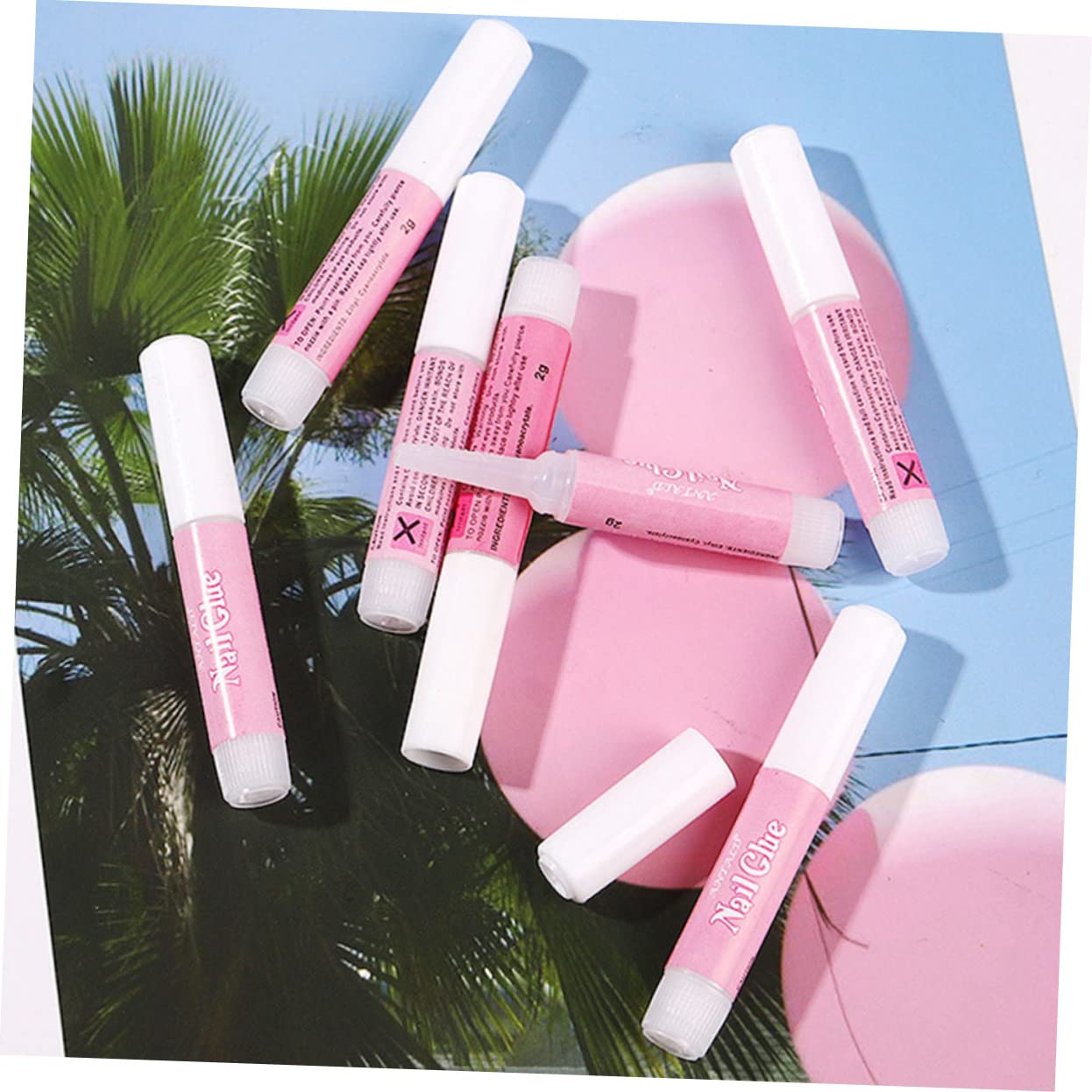 Healvian 75pezzi Colla Per Unghie Artistiche Adesivo Per Unghie Finte e Decorazioni Gel Per Manicure Professionale e Fai Da Te Formula Sicura Irritazioni