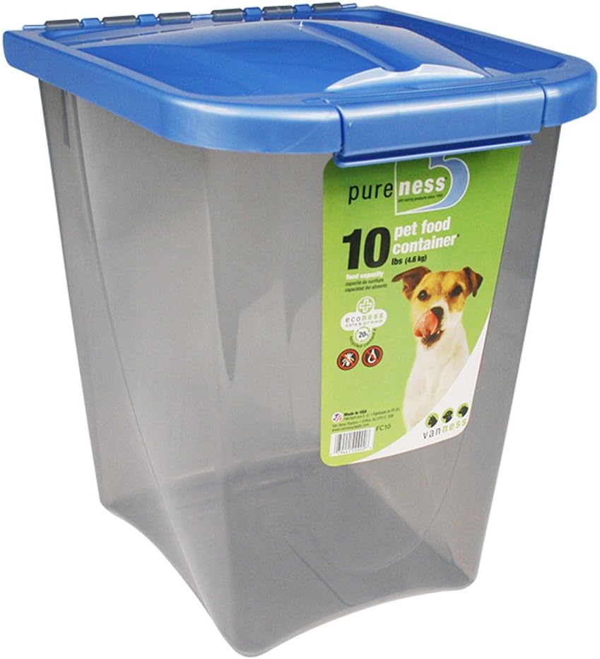 50 lb Rectangular Pet Food Container with Fresh-tite Seal & Wheels