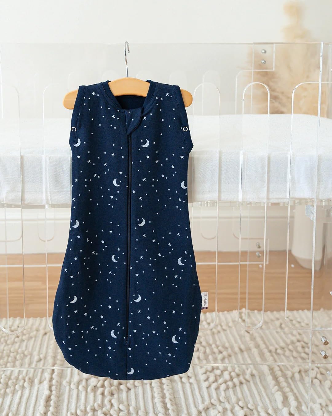 Sweet Dreamers, Baby Sleep Bag, Blue Moon and Stars, 3-12 Months - Image 2