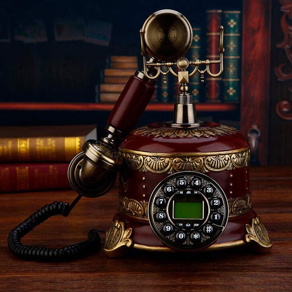 Short Vintage Retro Phone Vintage Decoration Creative Cute Antique Phone Home Fixed Fashion WD