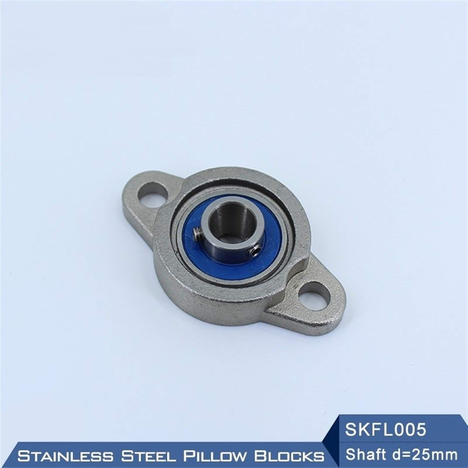 Rodamientos montados SKFL005 Eje de rodamiento 25 mm SSKFL005 Chumacera de Acero Inoxidable S KFL005 25 mm Alojamientos de rodamiento