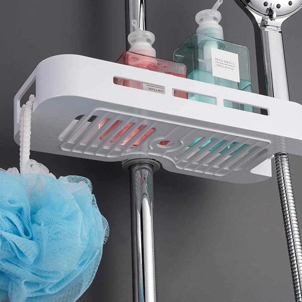 Simple Shower Toilet Rail Bathroom Shelf Wall Mounted