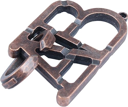 SHUYUE ABC - Rompecabezas de metal con cerradura de coeficiente intelectual de prueba, juguete de metal para niños y adultos