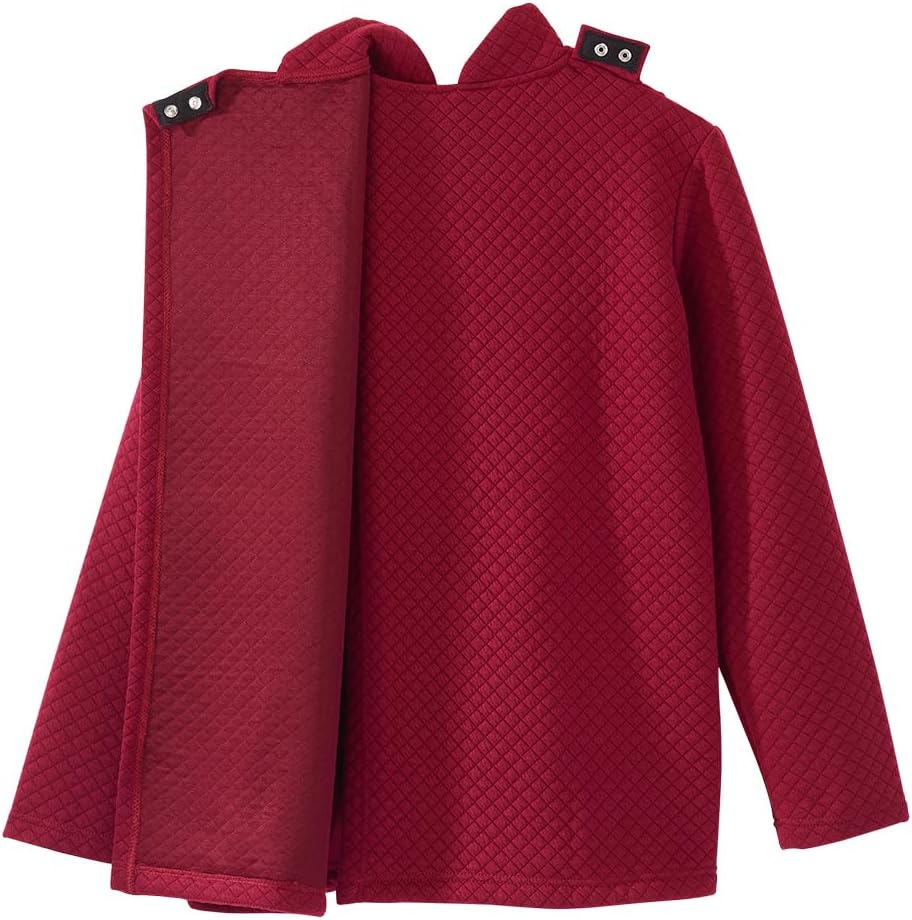 Women’s Easy Dressing Open Back Adaptive Half Zip Tracksuit Top - Image 3