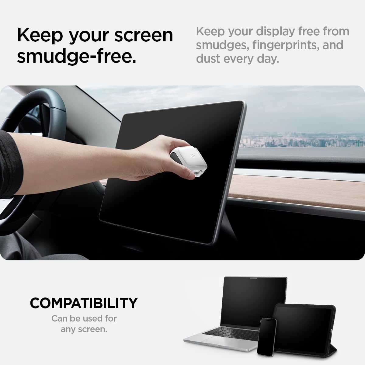 Image secondaire de Brosse de Nettoyage Spigen pour Écrans et Caméras - Blanc