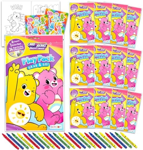 Care Bears Party Favors Activity Pack Bundle - 12 Goodie Bags Stuffers image 5