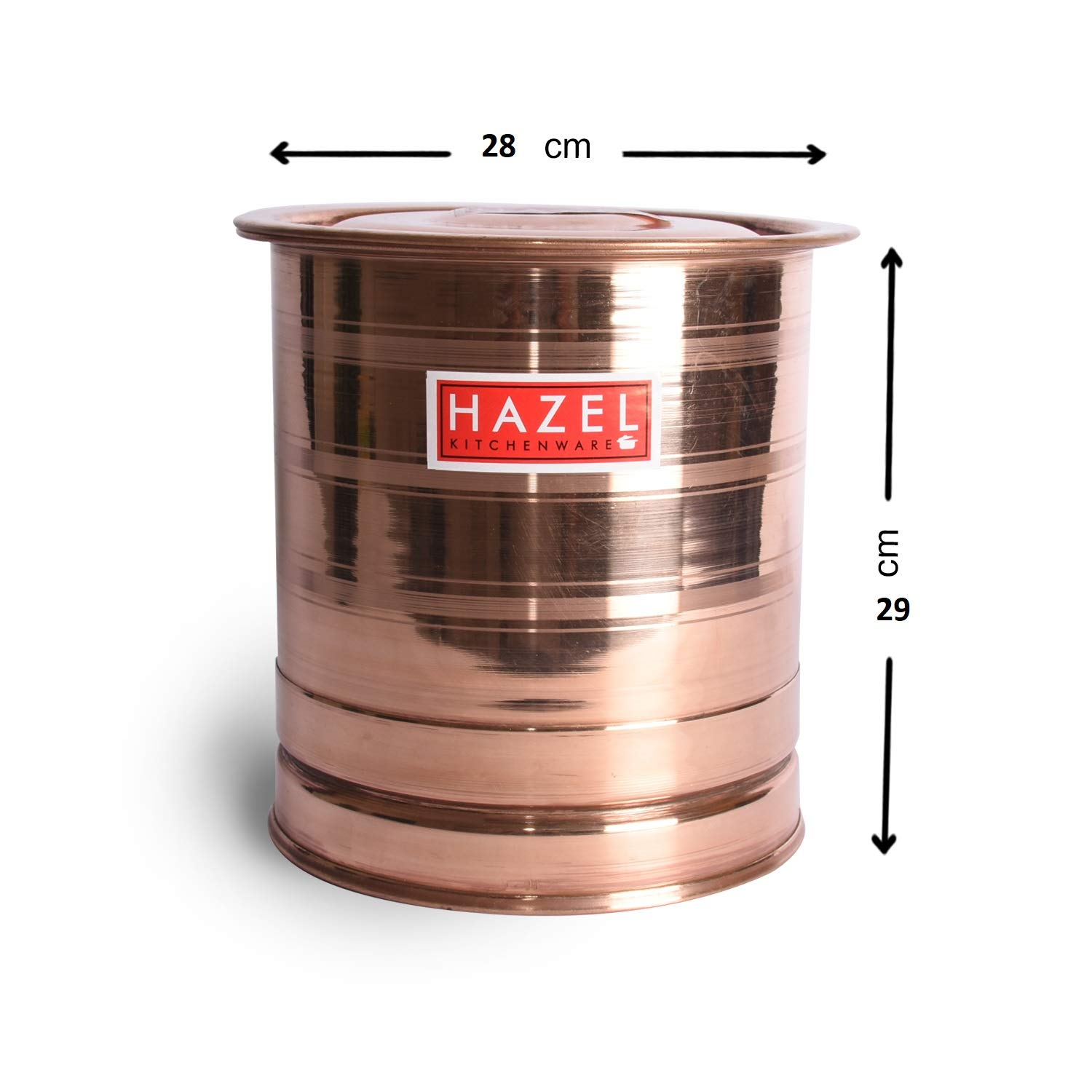 Hazel 12L Water Tank - Pure Copper -2