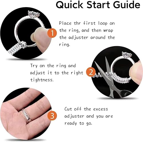 Miniatura 7 de AMERICAN PHOENIX Ajustador de tamaño de anillo para anillos sueltos, reductor de tamaño de anillo invisible para hombres y mujeres, protector de