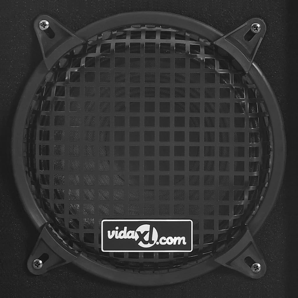 vidaXL 2x Altoparlanti da Palco Passivi HiFi Professionali Diffusori Acustici Casse Sistemi Impianti Audio Stereo Subwoofer Tecnologia Neri