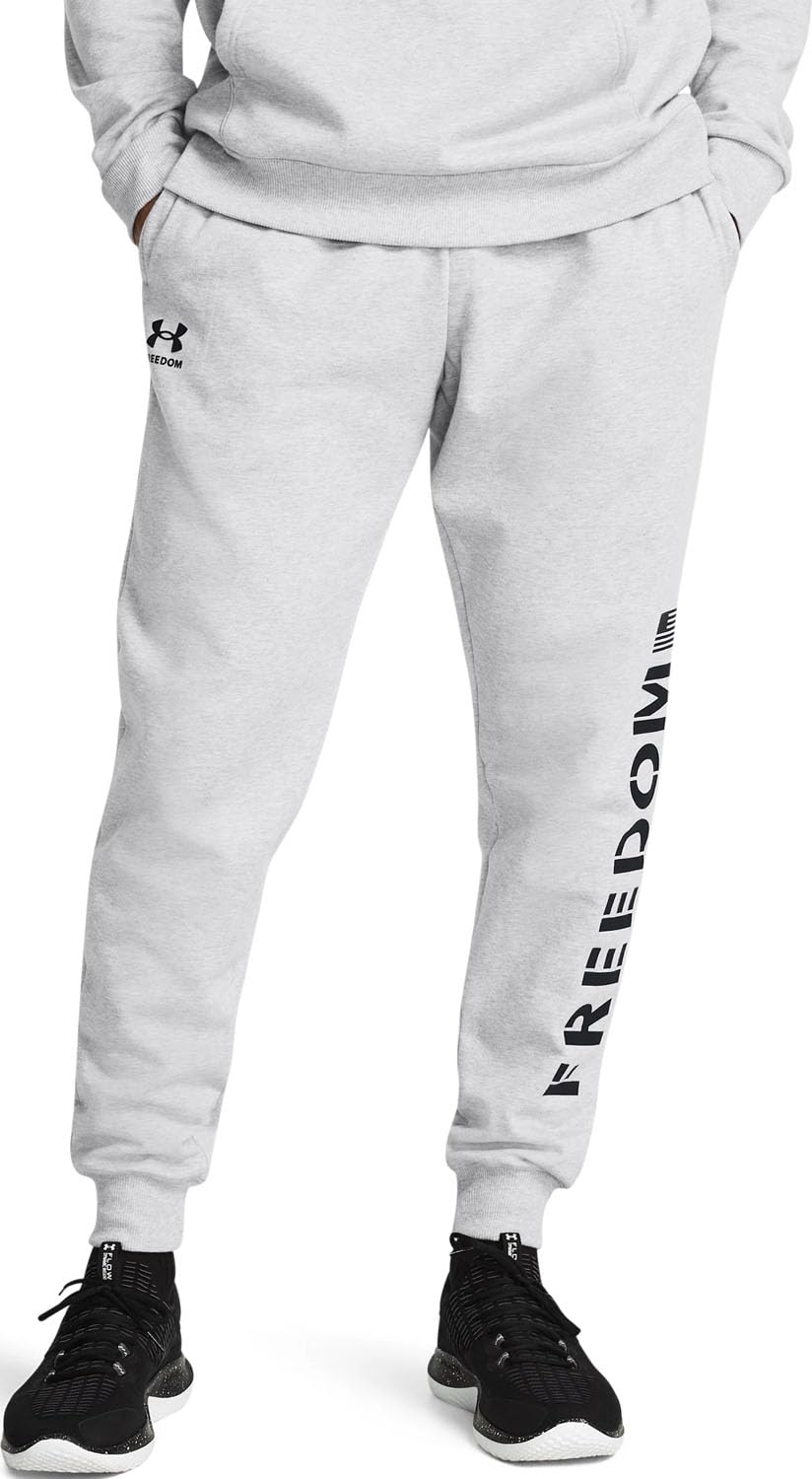 Under Armour 1386762-11-XXL Freedom Rival Jogger Mod Gray Light Heather XXL
