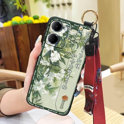 Phone Case Compatible with Redmi15A 5G Global/R70/R70M, Wristband Dirt-resistant Anti-dust Silicone Waterproof Shockproof Kickst
