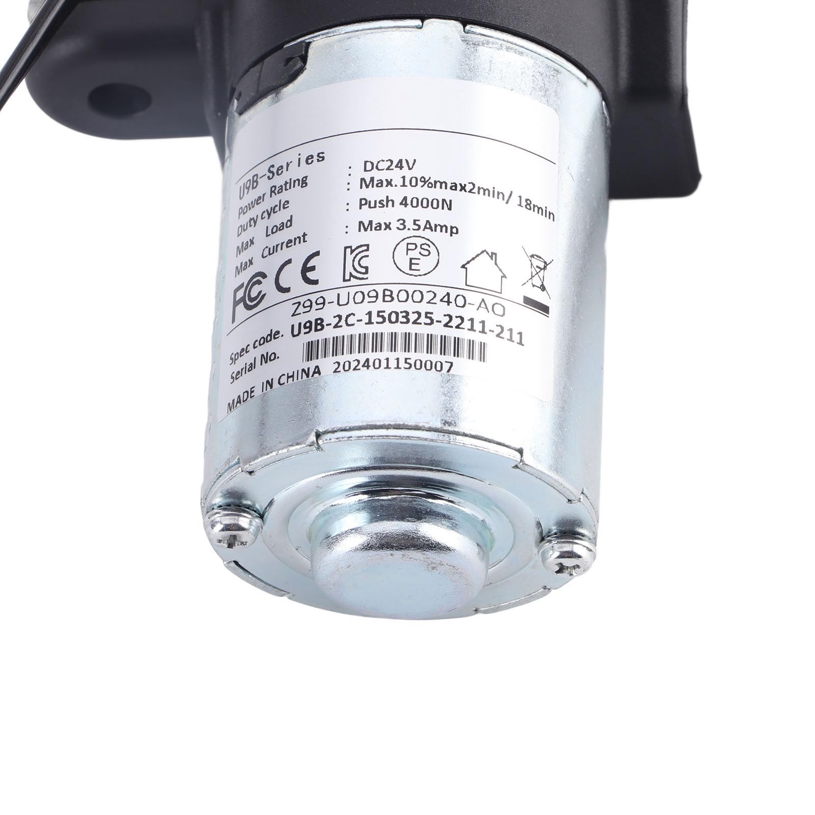 Attuatore Lineare Resistente da 150mm, Motore 24V, Carico Massimo 4000N con Resistente Agli Agenti Atmosferici, Sedie Massaggianti Componenti per elettrodomestici