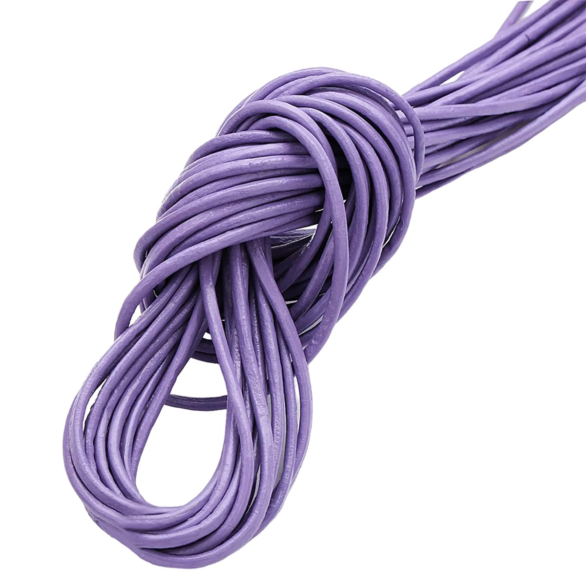 Cuerda de cuero de 3 mm para collares sin nudos difíciles y abalorios