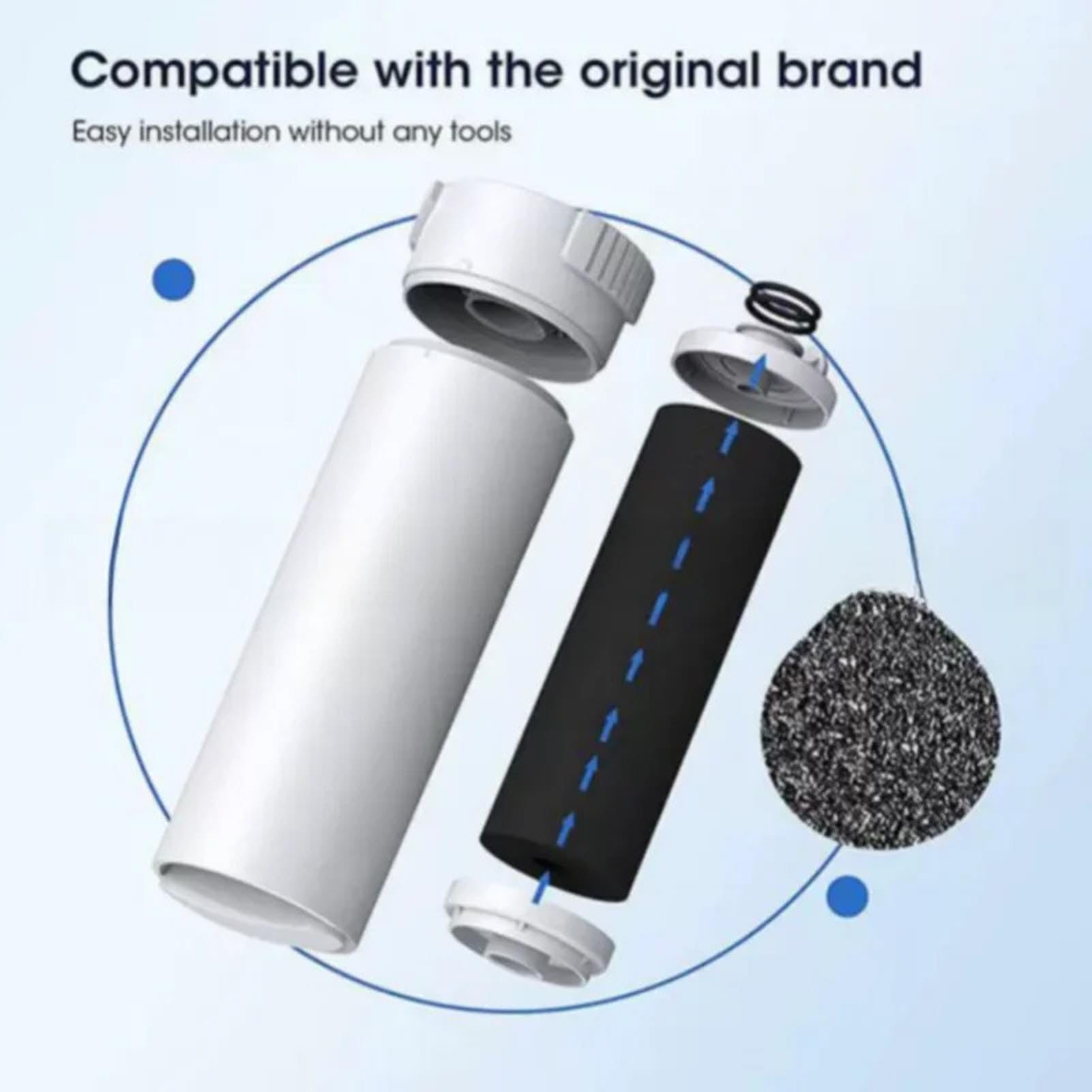 VBESTLIFE Filtre à Eau de Remplacement ADQ747935 pour Réfrigérateurs LT1000PC, Filtre à Eau de Réfrigérateur à Charbon Actif D'une Durée de Vie de 6 à 12 Mois