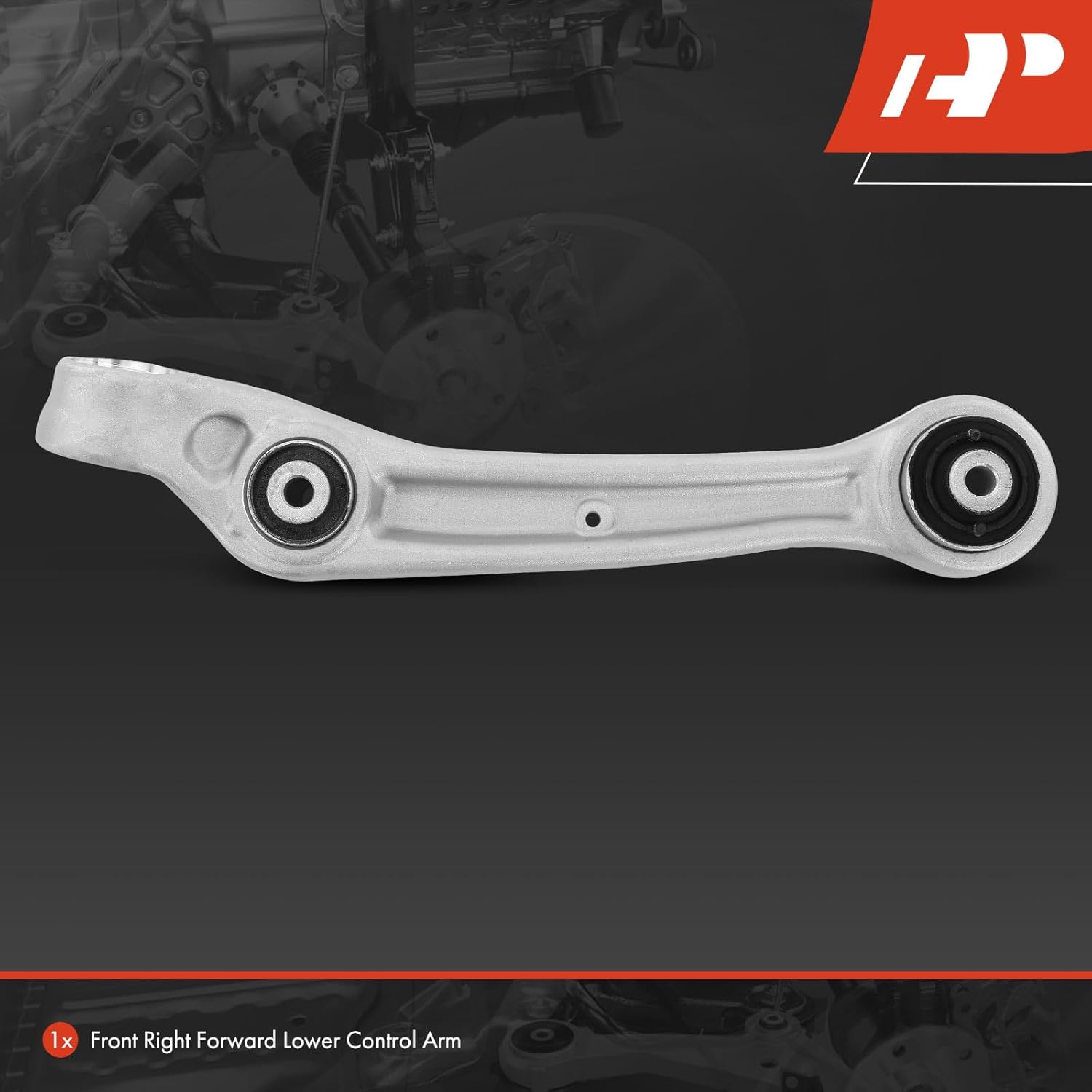 A-Premium Front Right Forward Lower Control Arm, with Bushing, Compatible with Audi A8 Quattro 2011-2018, S8 2013-2018