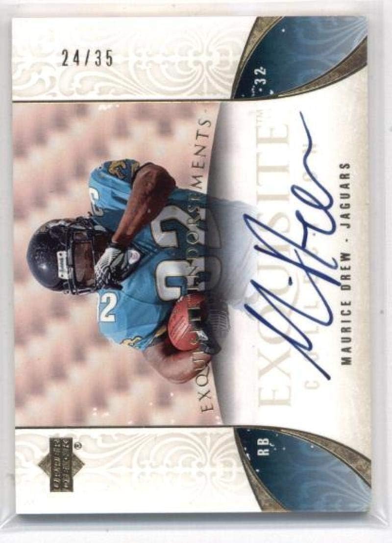 2006 Upper Deck Exquisite Endorsements #EE-MD Maurice Drew NFL Football Card (Autographed) /35 NM-MT (Jones-Drew)(Rookie Card Signature)