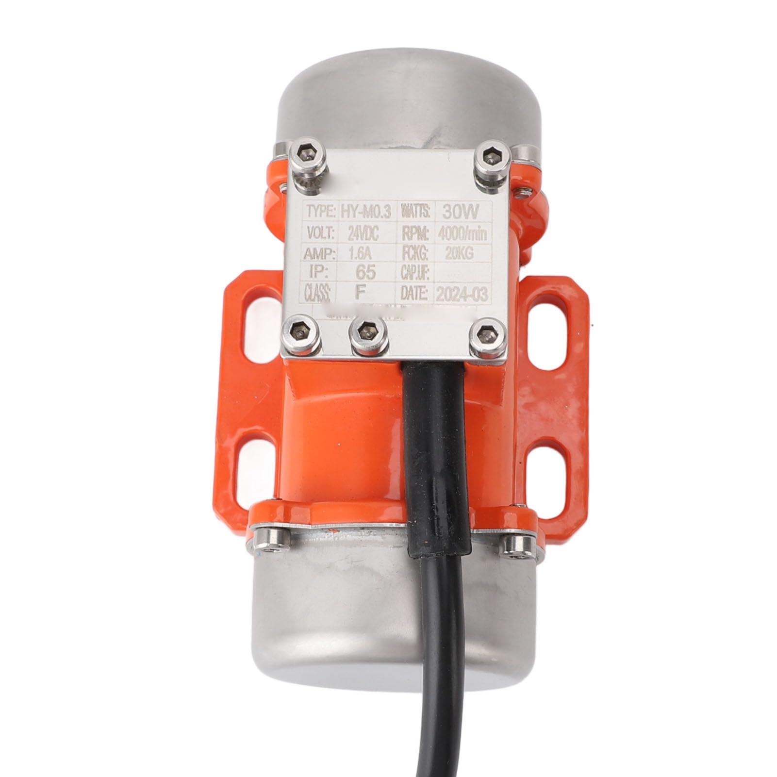 Motore Vibrante per Vibratore per Calcestruzzo, Motore Vibrante Senza Spazzole in Lega di Alluminio IP65 DC 24V per la Lavorazione dei Metalli (30W)