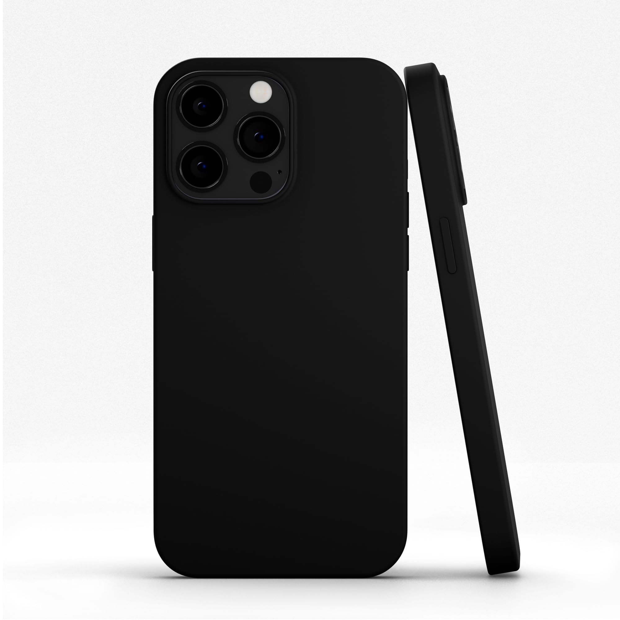 RadEnergy EMF Protection and Anti Radiation Liquid Silicone Shungite Case for iPhones, 5G Shield Reduction, Lightweight Protective Back Cover (Black,